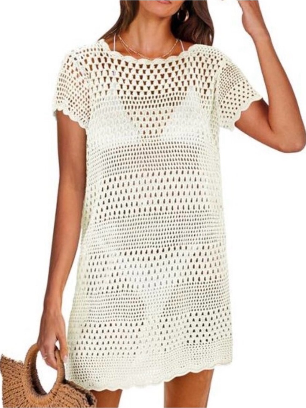 Show Me Your Mumu Short Sleeve Crochet Cleo Coverup